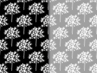 seamless floral pattern with wild flower