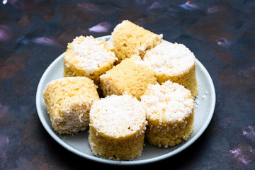 Puttu, or pittu, is a breakfast dish in Sri Lanka, Singapore, Indian state of Kerala, Tamil Nadu, parts of Karnataka, and Malaysia.