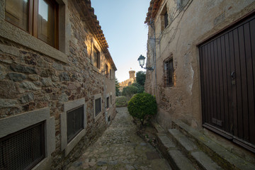 The streets of the town of Tossa de Mar