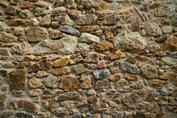 A background with the stones of a wall