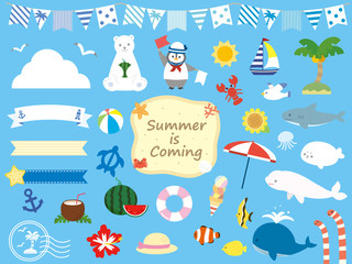 かわいい夏のイラスト素材集