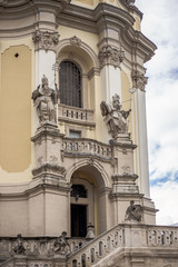 Close-up of Archicatedral Cathedral of Saint Jura, Lviv, Ukraine