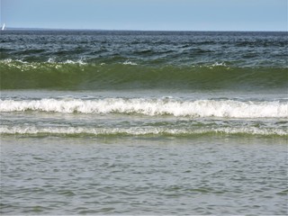 waves on the beach