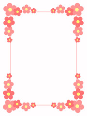 花のフレーム