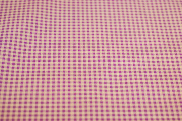 trendy pink and white checkered cotton fabric