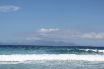 seychelles beach private island coconut