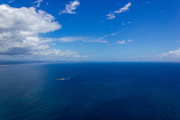 aerial view of Wategoes Beach at Byron Bay. The Photo was taken out of a Gyrocopter, Byron Bay, Queensland, Australia