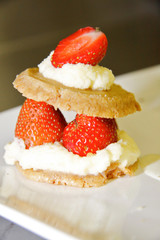 strawberries cookie and cream