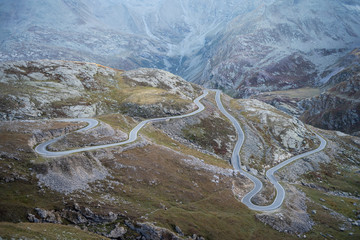 Road through mountains