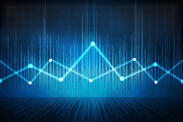 2d rendering Stock market online business concept. business Graph