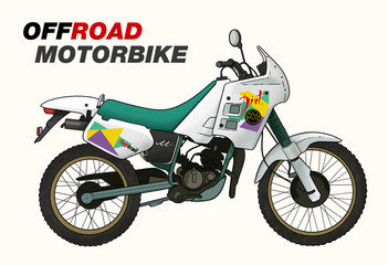 Plakat offroad-motorbike