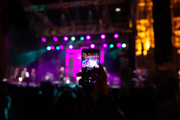 Fans on concert