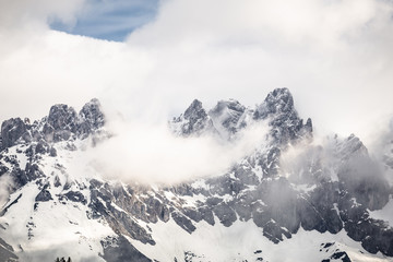 Fototapeta na wymiar Gebirge Wilder Kaiser in den Alpen