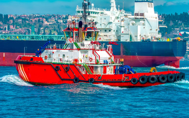 Coast Guard patrol boat rushing to the rescue