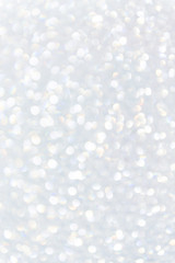 Abstract white blurry background with bokeh circles
