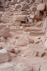 Close up of stone staircase