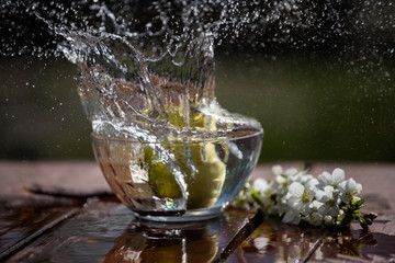 splash of water