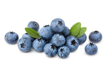blueberry, clipping path, isolated on white background, full depth of field, high quality