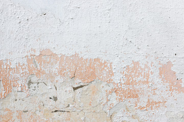 white peeling plaster wall 