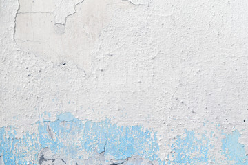 white peeling plaster wall 