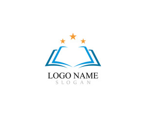 Fototapeta premium Book Logo Template vector Illustration design 