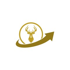 Hunting logo design inspiration, deer head logo design