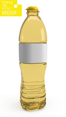  Cooking oil bottle mockup 3D render