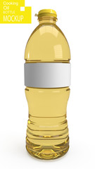  Cooking oil bottle mockup 3D render
