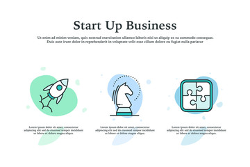 Start Up Business Icon Concept