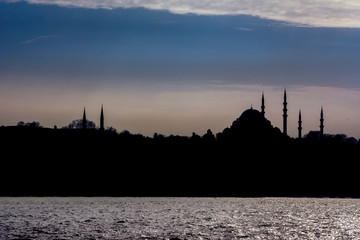  Sunset over the Istanbul Bosphorus