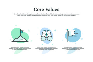 Core Values Icon Concept