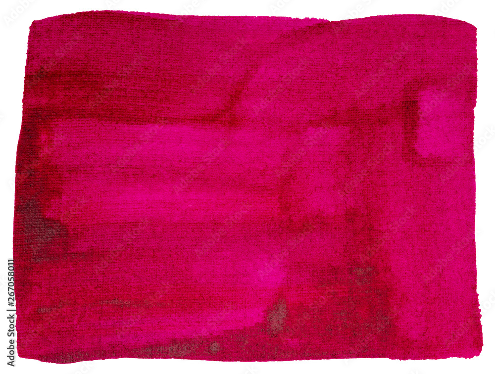Poster rectangle frame watercolor filled with paint for design red with iridescent paint wet technology spi
