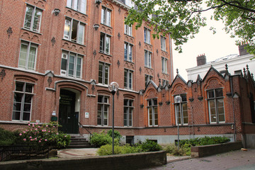Fototapeta na wymiar building (catholic university) in Lille (France)