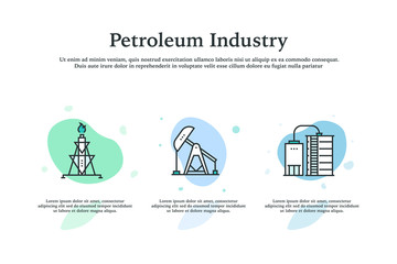 Petroleum Industry Icon Concept