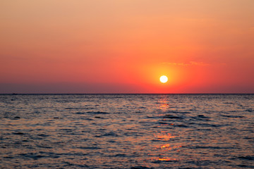 Fototapeta premium sunrise over the mediterranean sea