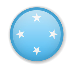 Micronesia flag round bright icon on a white background