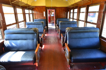 Passenger compartment of an American EMU from 1912.