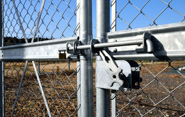 Closed gate.