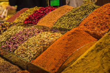 spices in a market