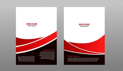 modern brochure design with two choices
