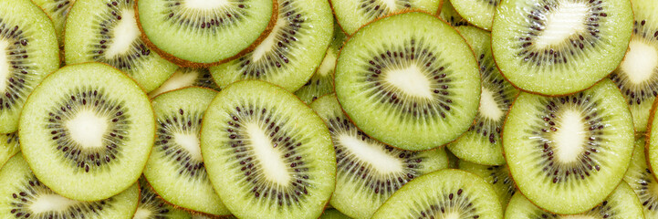 Kiwi fruits collection food background banner kiwis fresh fruit