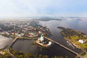Obraz premium Vyborg to see from a height