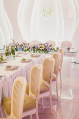 beautiful wedding decor, wedding ceremony, restaurant
