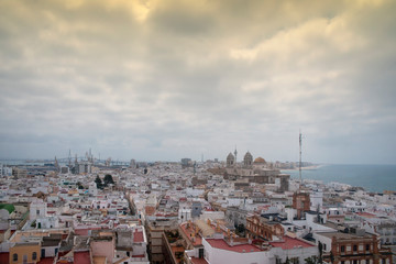 vistas de la ciudad de C&aacute;diz, Andaluc&iacute;a