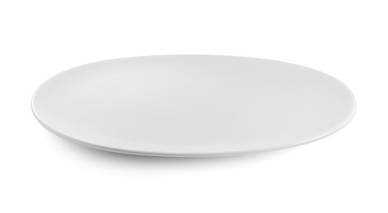 white plate isolated on white background