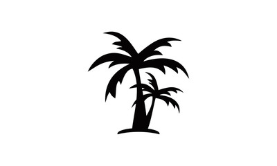 Fototapeta na wymiar coconut tree silhouette