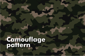 Military camouflage seamless pattern