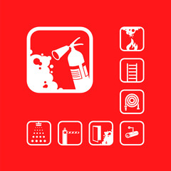 Set of isolated vector icons. Graphic pictograms