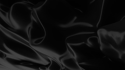 Abstract black background. Smooth black wave . Scratched Plastic. Dark luxury texture. Oil, petroleum, rock-oil. Silk, satin. Black tar, gum