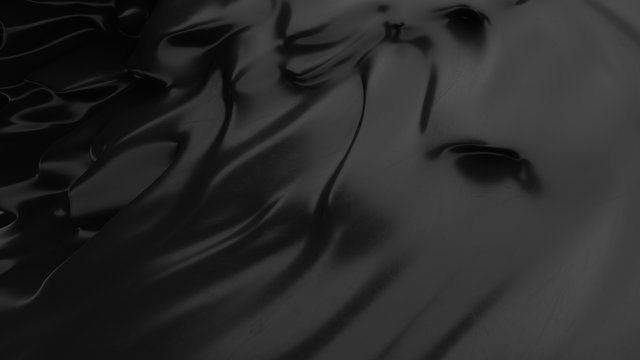 Abstract black background. Smooth black wave . Scratched Plastic. Dark luxury texture. Oil, petroleum, rock-oil. Silk, satin. Black tar, gum